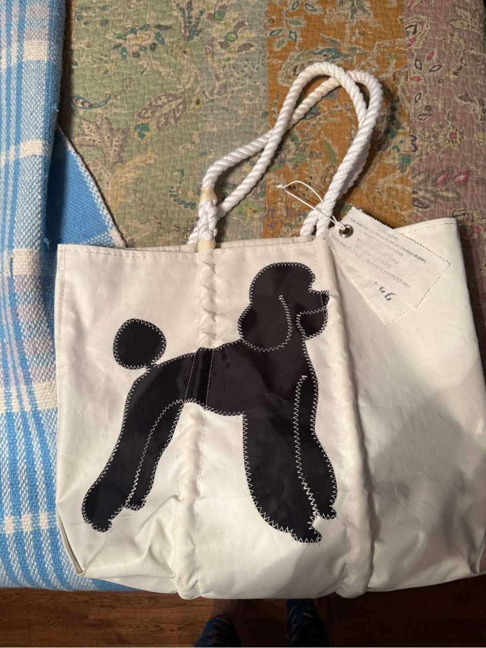 Sea Bag with Black Poodle